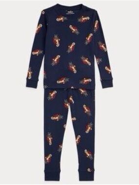 Ralph Lauren Polo Kids Dark Blue(Navy)  Bear Pajamas 4T
